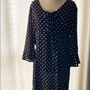Black and White Polka Dot Dress in size XL